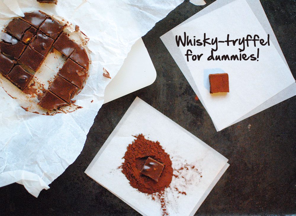 Opskrift: Chokoladetrøffel med whiskey | Frk. Kræsen