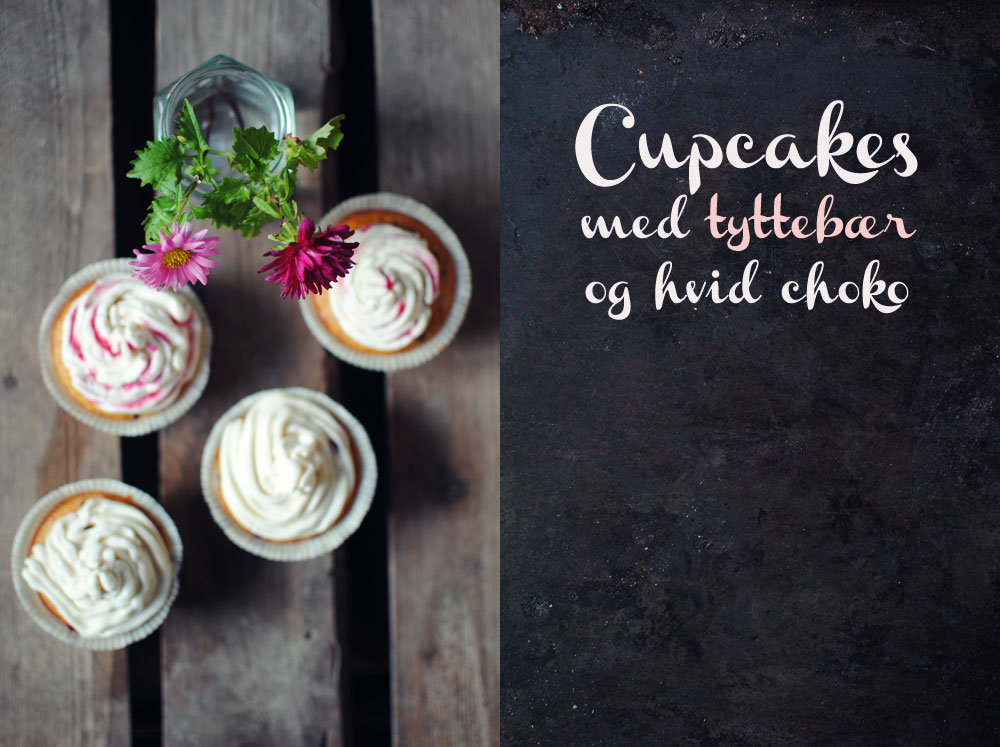 Opskrift: Cupcakes med tyttebær og hvid chokolade