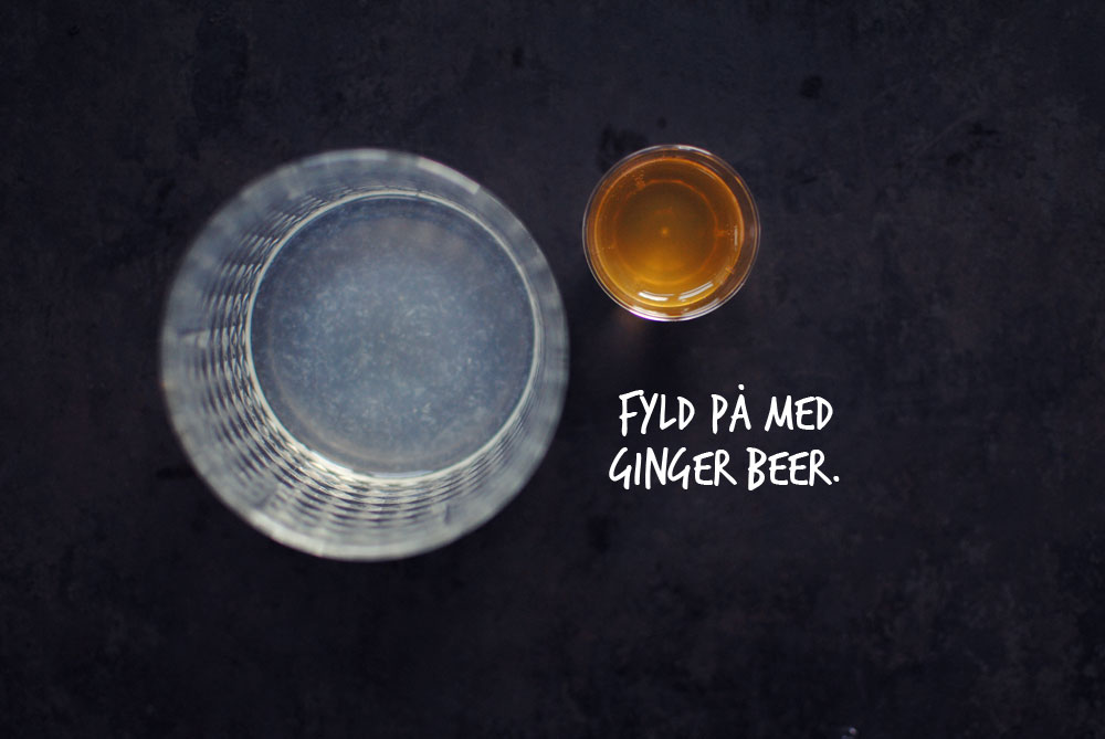 Opskrift: Drink med gin, hyldeblomst og ginger beer | Frk. Kræsen
