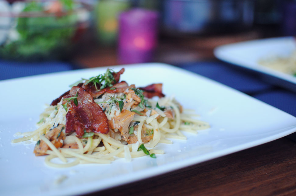 Opskrift: Pasta med kantareller og bacon | Frk. Kræsen