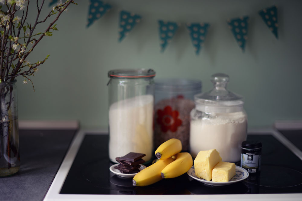 Opskrift: Crumble med banan og chokolade | Frk. Kræsen