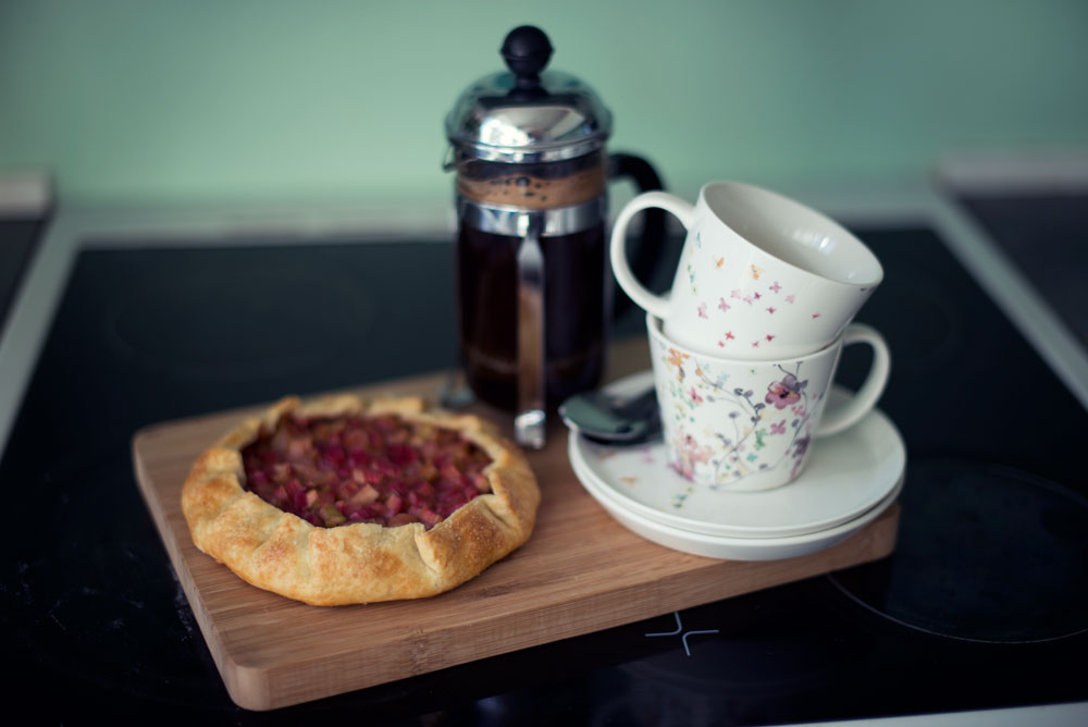 Opskrift: Galette med rabarber