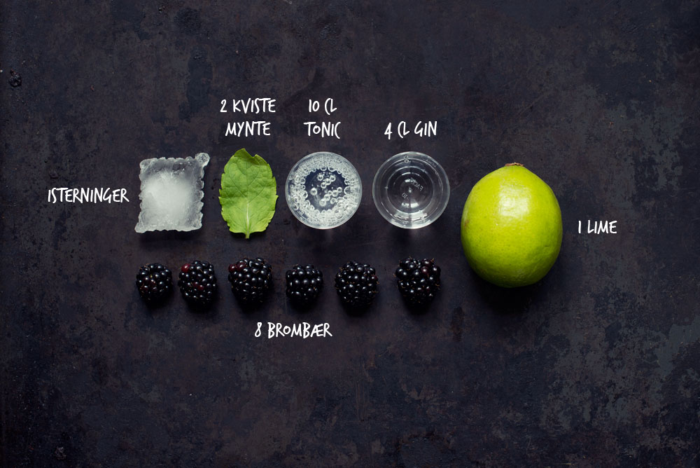 Opskrift: Gin tonic med brombær | Frk. Kræsen