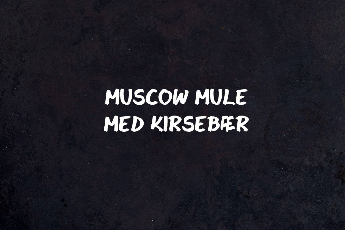 Opskrift: Muscow mule | Frk. Kræsen