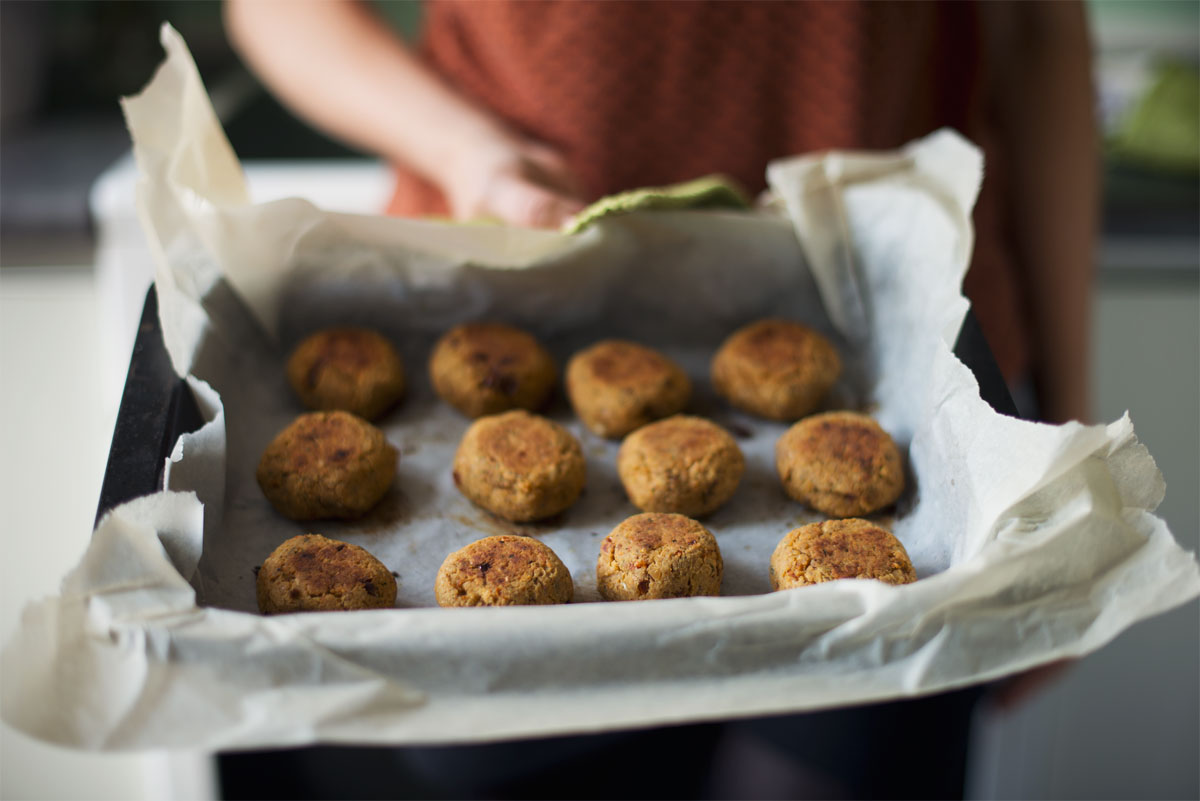 Opskrift: Falafel med soltørrede tomater | Frk. Kræsen