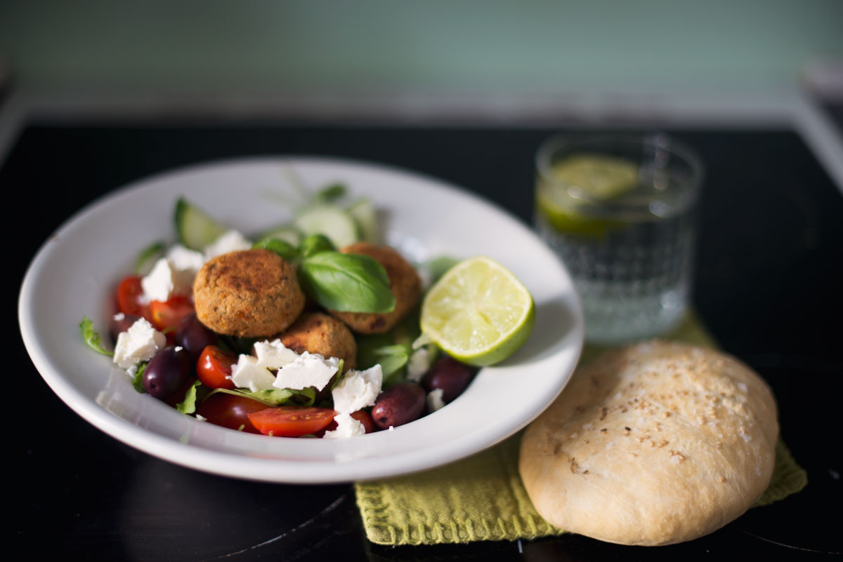 Opskrift: Falafel med soltørrede tomater | Frk. Kræsen