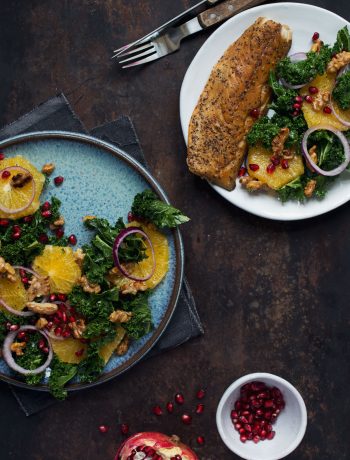 Opskrift: Salat med grønkål og appelsin