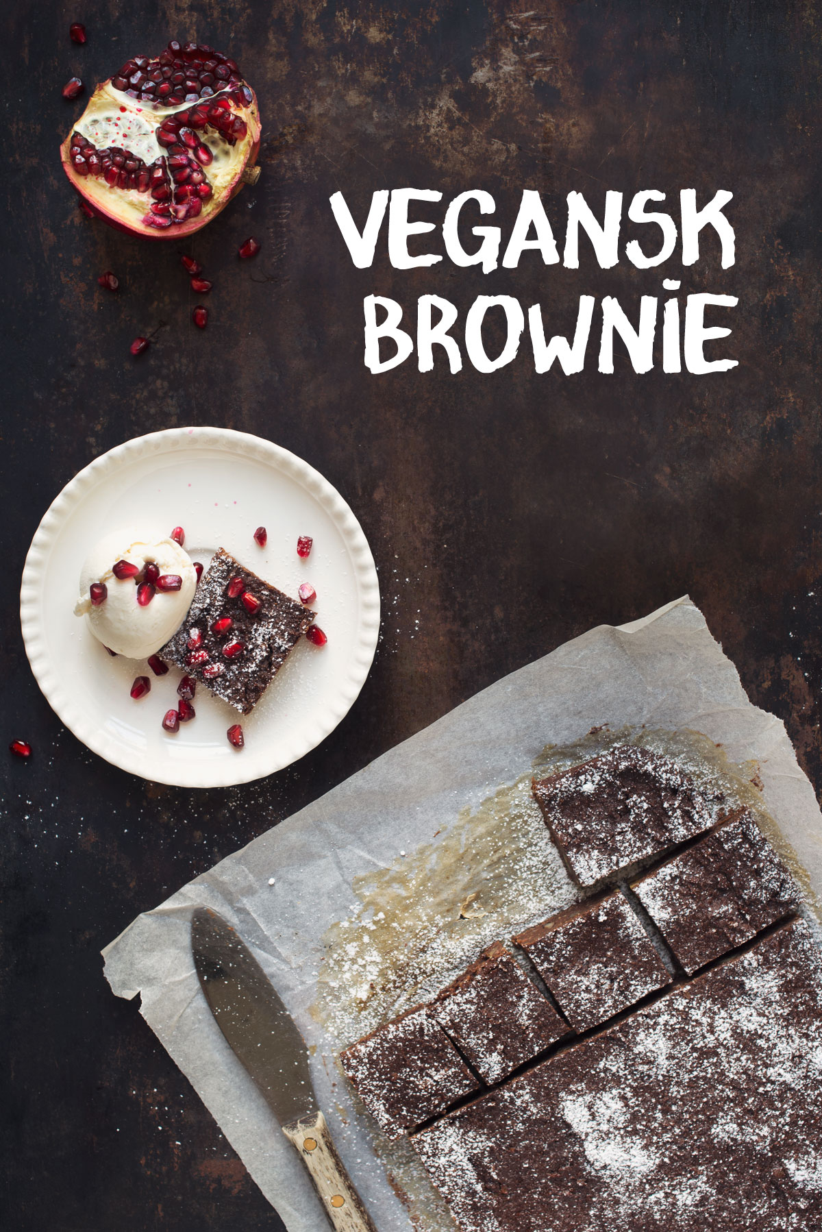 Opskrift: Vegansk brownie/chokoladekag | Frk. Kræsen