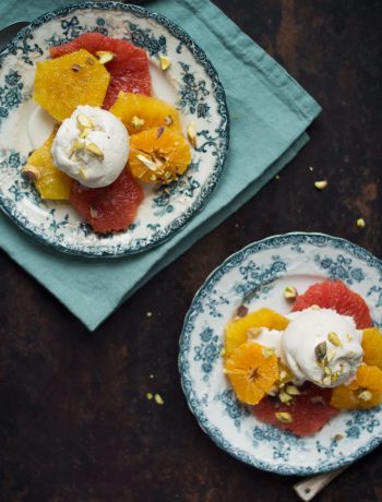 Opskrift: Dessert med bagte appelsiner | Frk. Kræsen