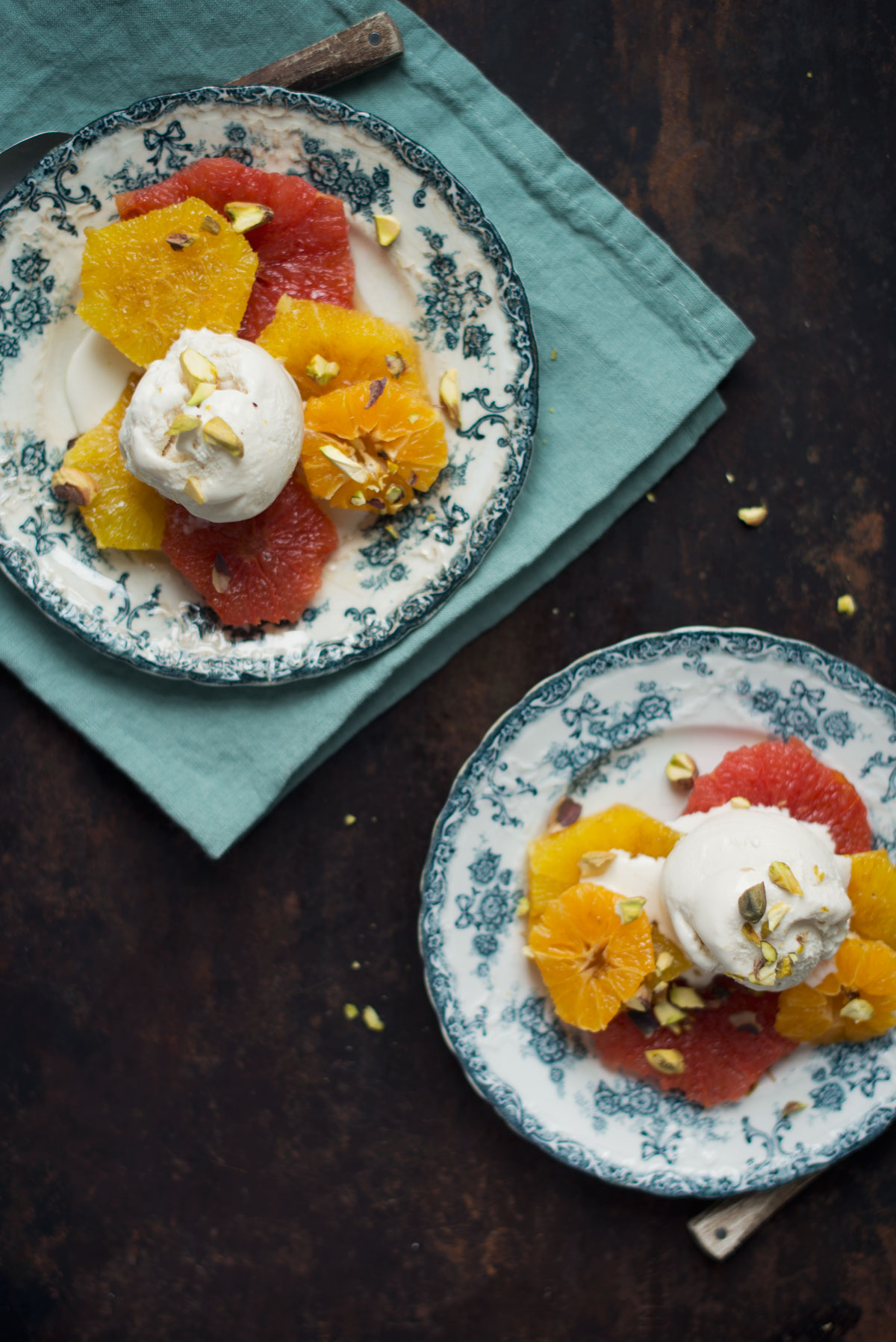 Opskrift: Dessert med bagte appelsiner | Frk. Kræsen