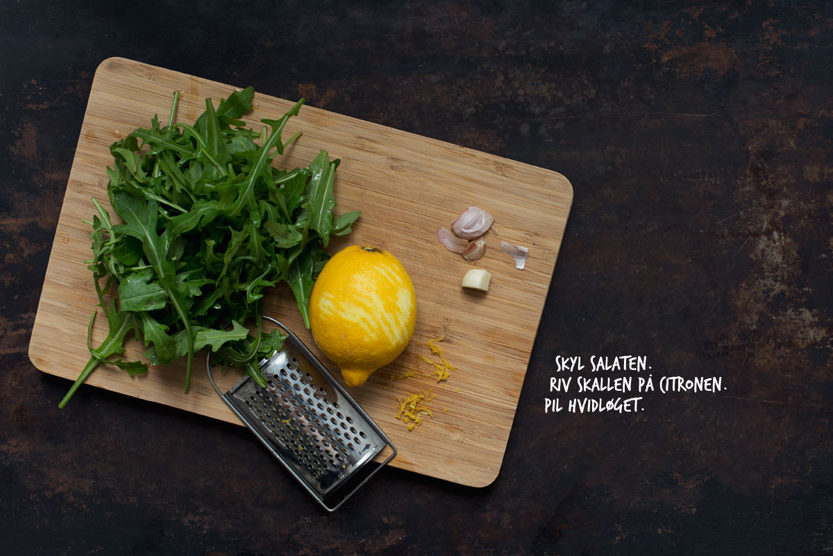 Opskrift: Pesto med rucola