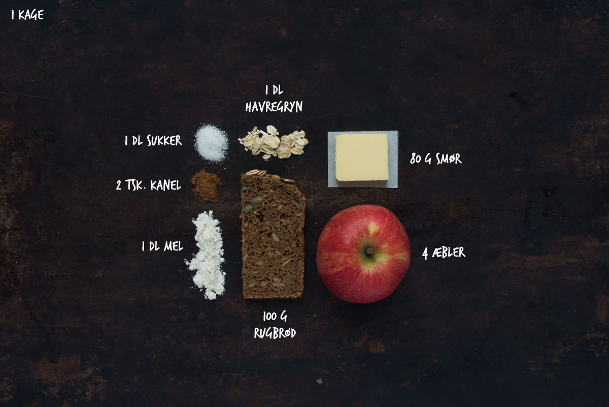 Opskrift: Æble-crumble med rugbrød | Frk. Kræsen