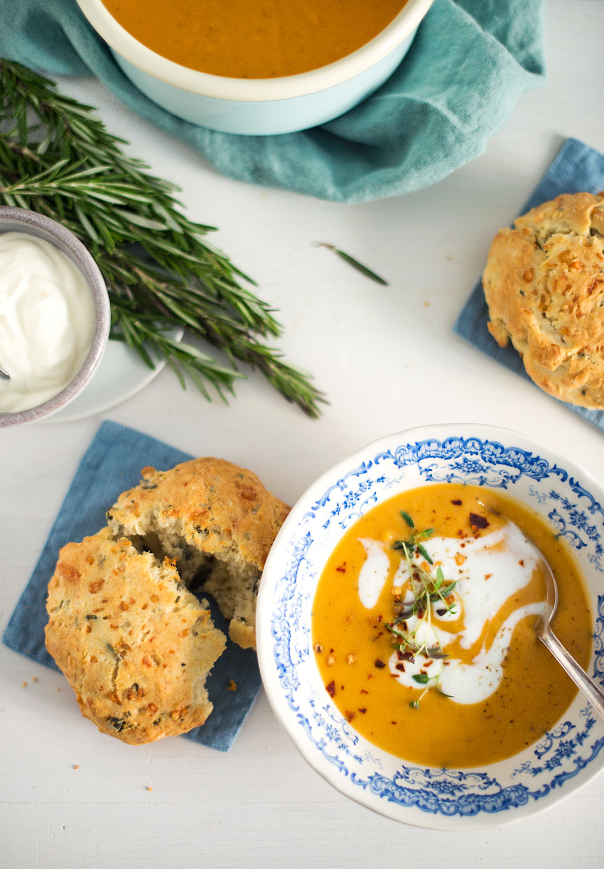 Opskrift: Scones med rosmarin og ost | Frk. Kræsen