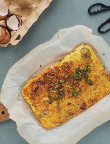 Opskrift: Frittata med bacon og æble | Frk. Kræsen