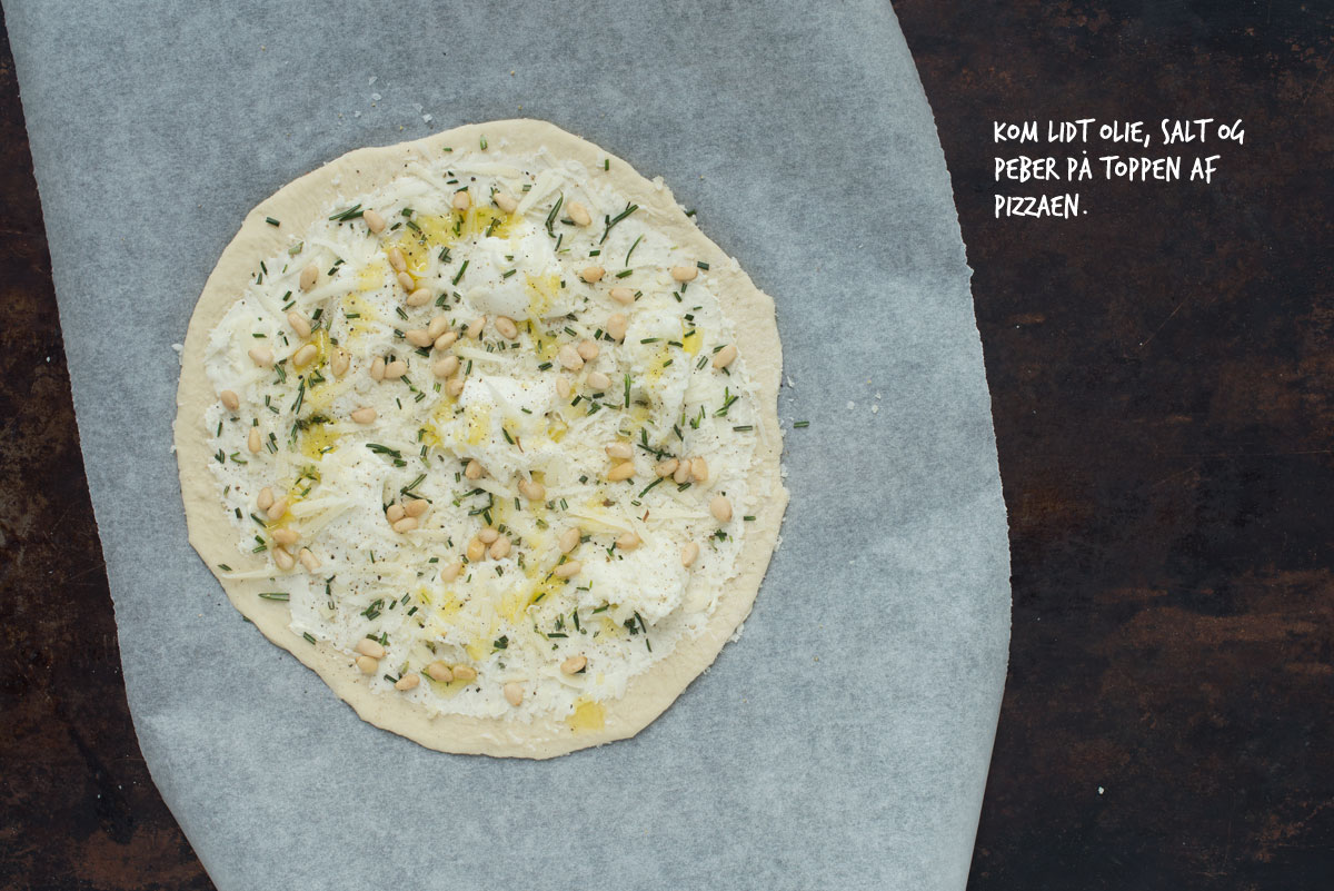 Opskrift: Pizza med tre slags ost | Frk. Kræsen