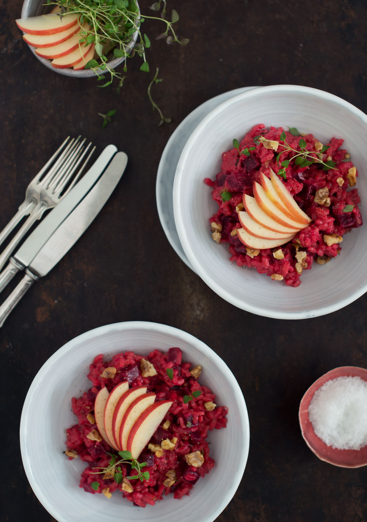 Opskrift: Vegetarisk risotto med rødbede og gedeost | Frk. Kræsen