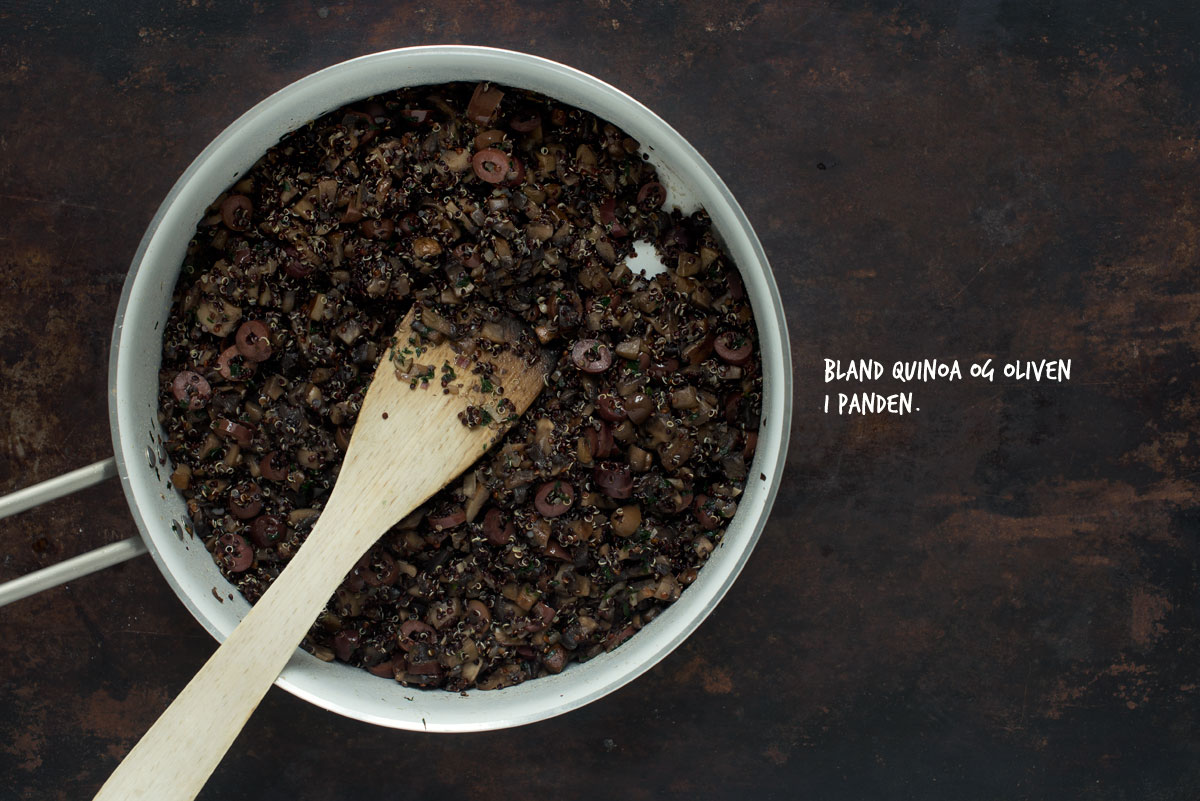 Opskrift: Vegetariske pirogger med portobellosvampe, quinoa og oliven | Frk. Kræsen