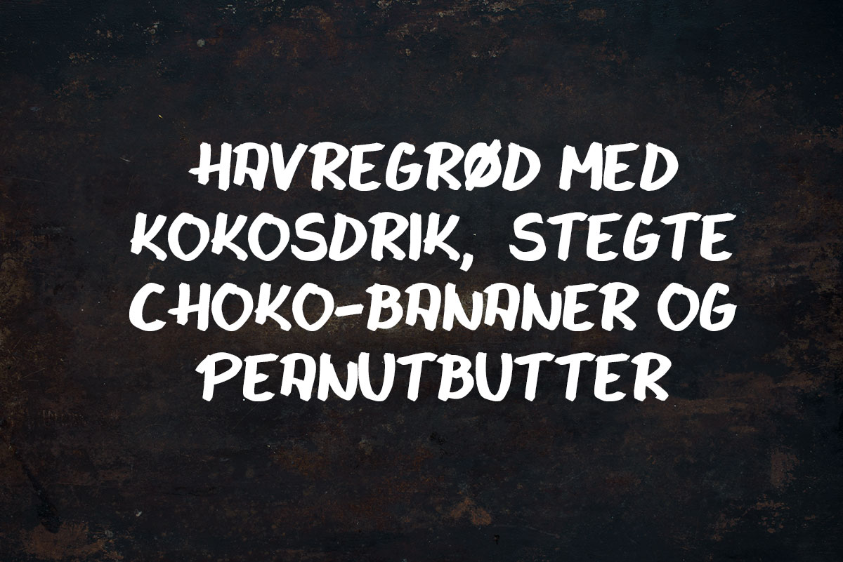 Opskrift: Havregrød med banan og peanutbutter | Frk. Kræsen