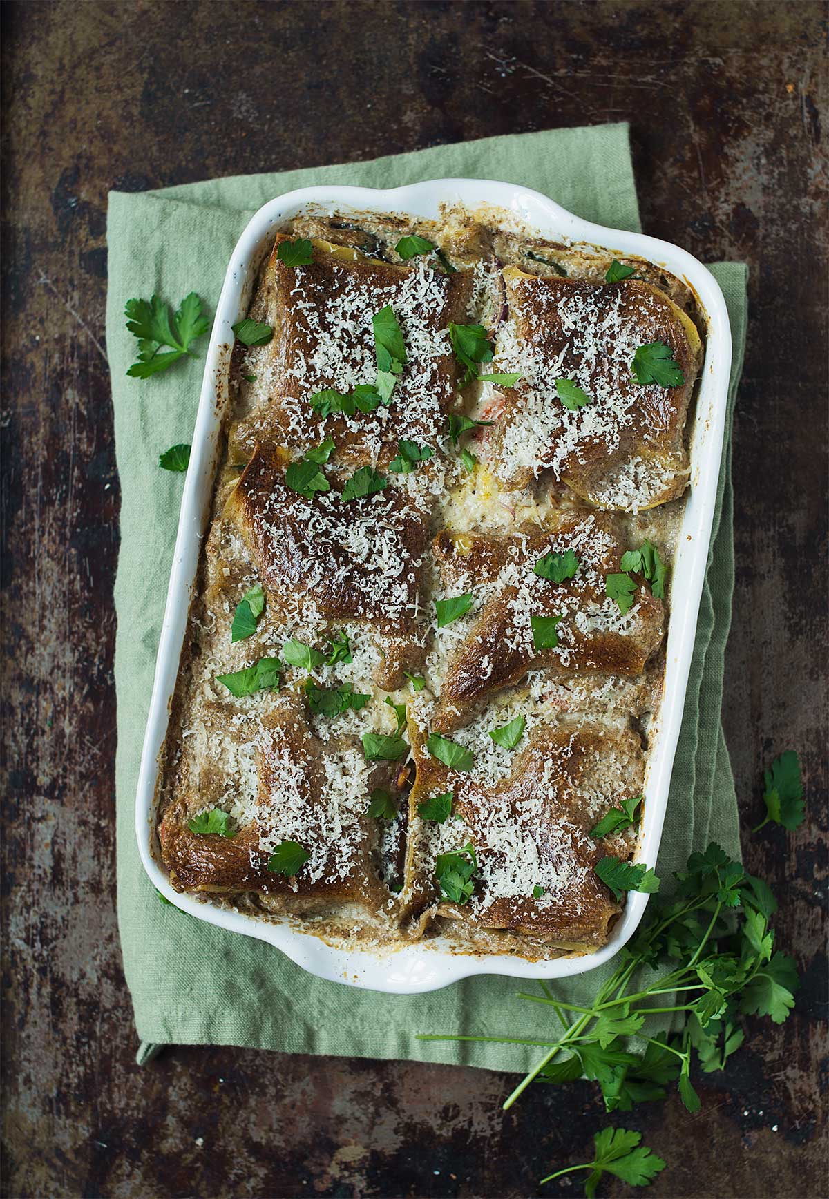 Opskrift: Vegetarlasagne | Frk. Kræsen