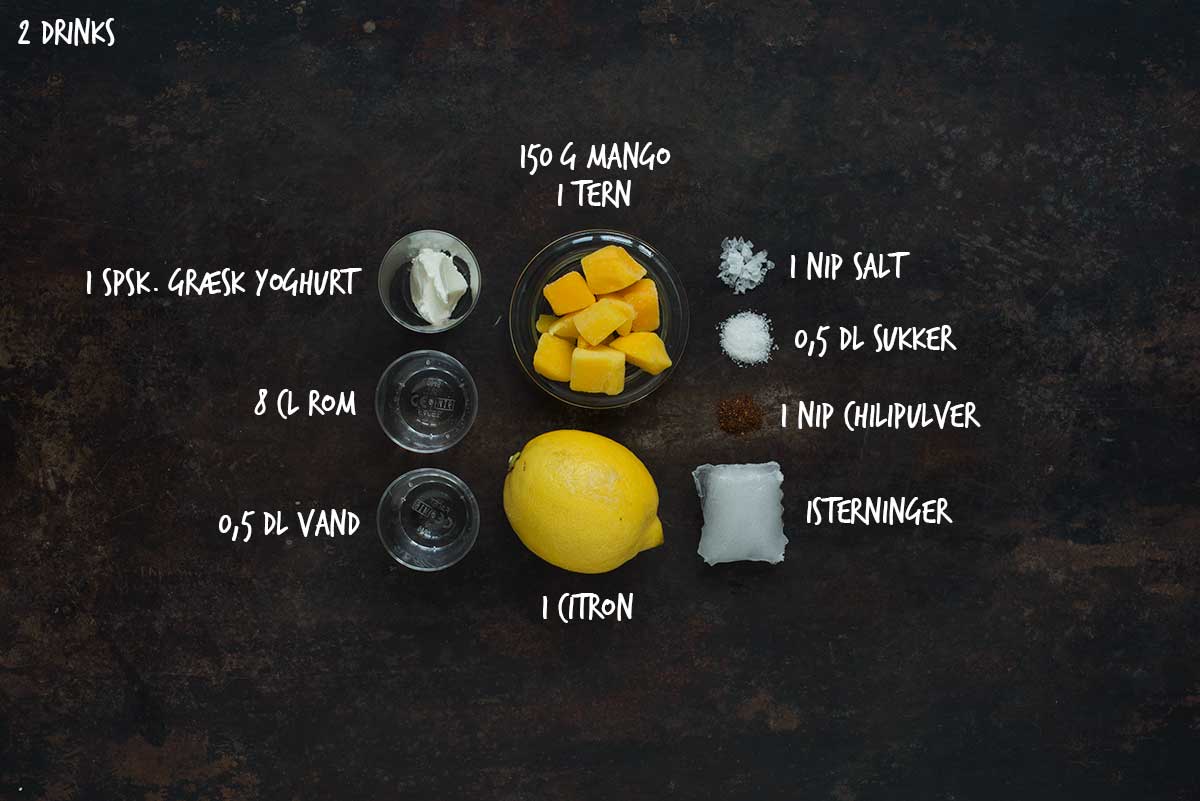 Opskrift: Frozen mango lassi med rom | Frk. Kræsen