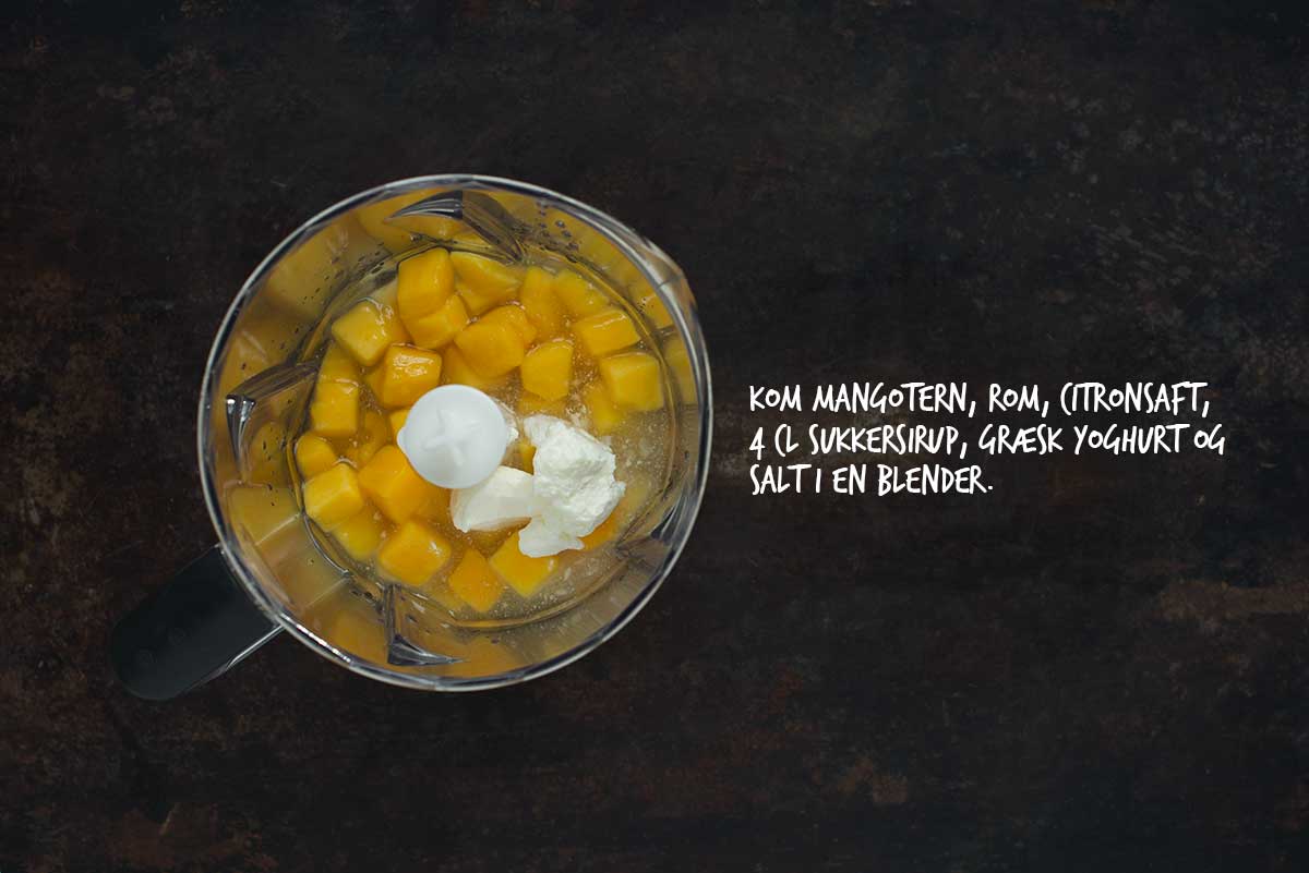 Opskrift: Frozen mango lassi med rom | Frk. Kræsen