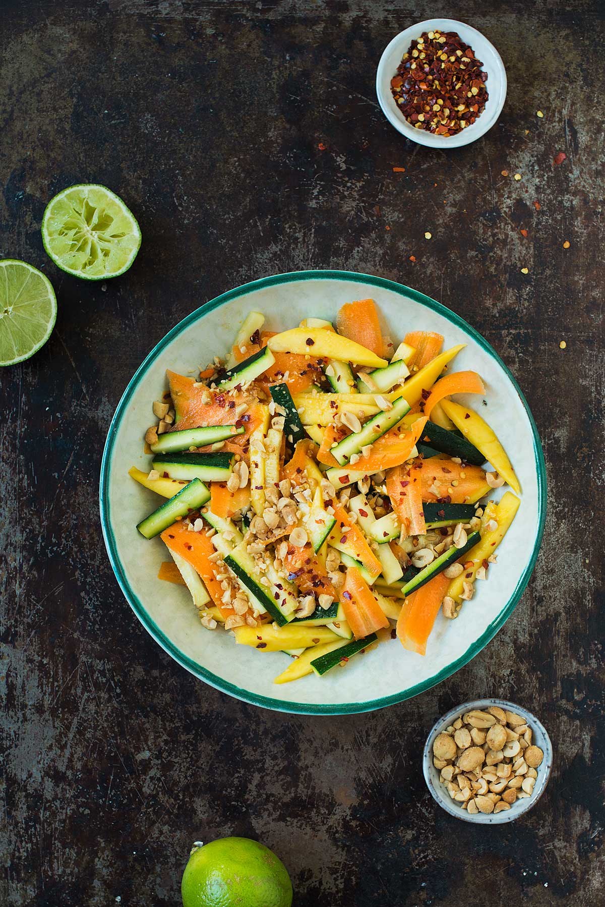 Opskrift: Salat med mango og lynstegt squash | Frk. Kræsen