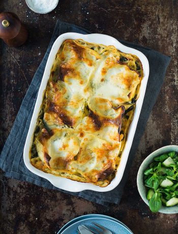 Opskrift: Lasagne med laks og rejer | Frk. Kræsen