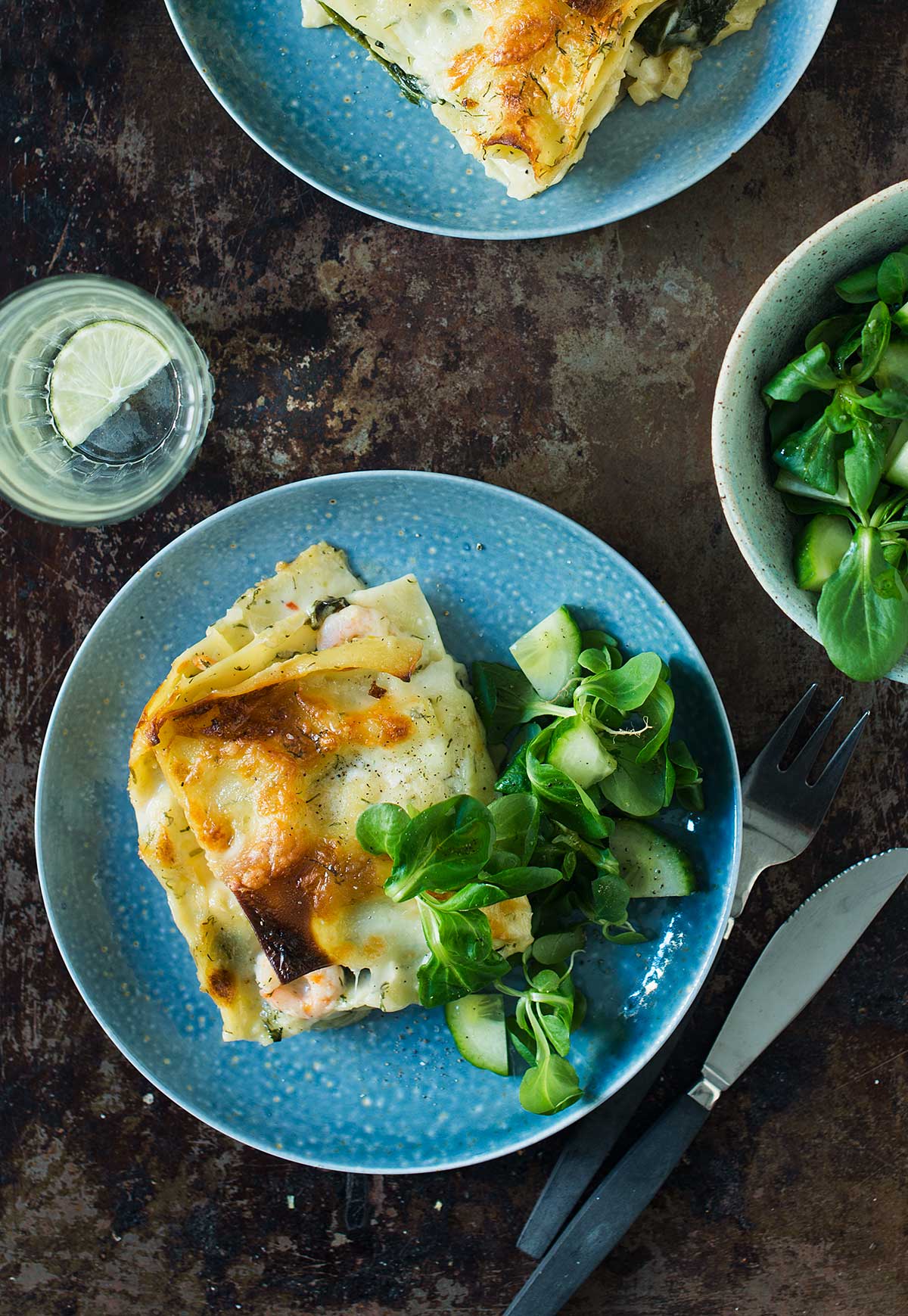 Opskrift: Lasagne med laks og rejer | Frk. Kræsen